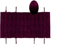 Mom's Moon Soft Velvet Chair Pad/Chair Cushion for Rocking Chair /Office/ Home in Outdoor and Indoor /Resting on Floor Set of 1 ( 18 x 50 Inch Purple ) - Purple